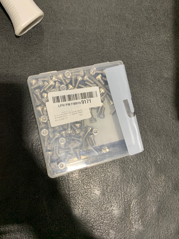 Photo 1 of 100 Pcs M5x10mm Hex Socket Cap Head Screws Bolts - 304 Stainless Steel Metric Machine Screws with Hex Spanner DIN912