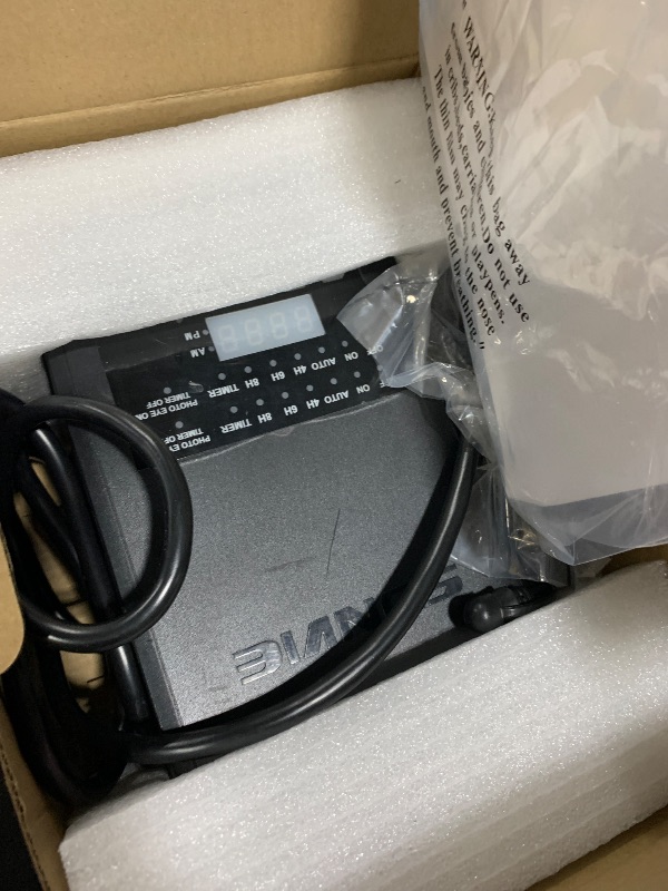 Photo 1 of SUNVIE 300W Low Voltage Landscape Transformer with 2 Independent Control Output Landscape Lighting Transformer with Timer and Photocell Sensor 120V AC to 12/14V AC Weatherproof Low Voltage Transformer