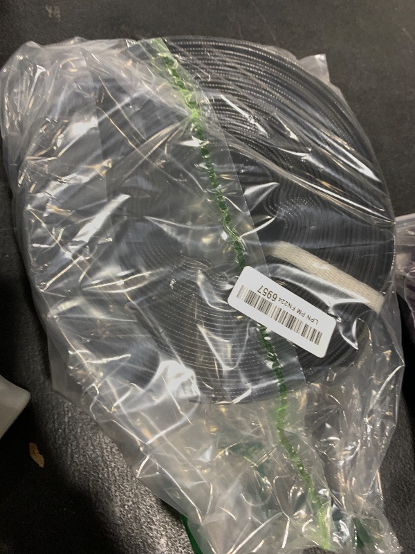 Photo 1 of 1-1/2" x 50 FT Pool Backwash Hose, Black Heavy Duty Reinforced PVC Lay Flat Water Discharge Hose for Swimming Pool Filter Pump,with 2 Clamp