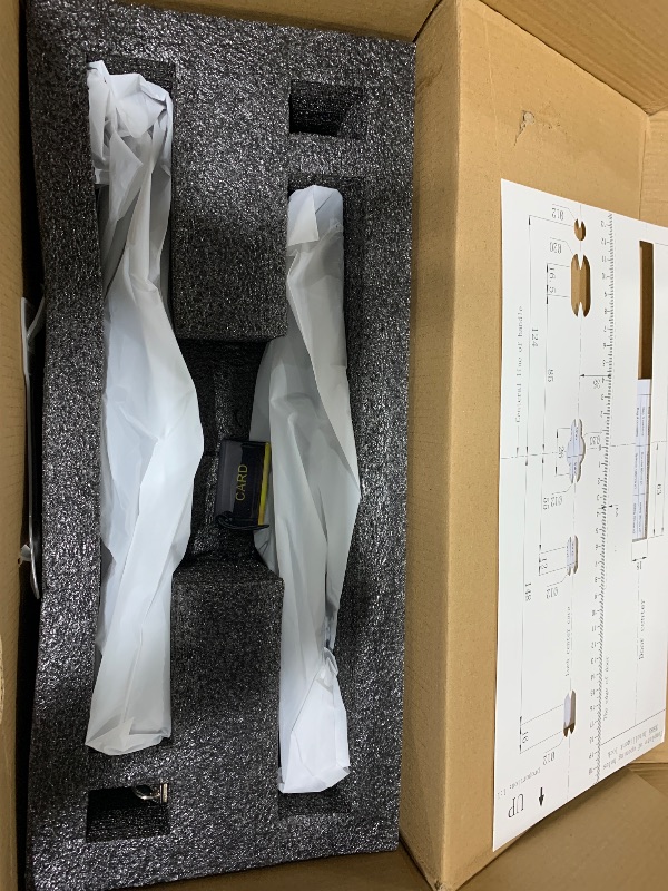 Photo 1 of Anweller Sliding Glass Door Lock, Smart Fingerprint Code Keypad RFID Remote App Electronic Digital Biometric Safety Patio Door Double Hook Mortise Lock Set with Handle - 2085 Mortise (Slimmer)