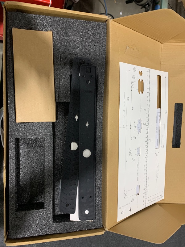 Photo 1 of Anweller Sliding Glass Door Lock, Smart Fingerprint Code Keypad RFID Remote App Electronic Digital Biometric Safety Patio Door Double Hook Mortise Lock Set with Handle - 2085 Mortise (Slimmer)