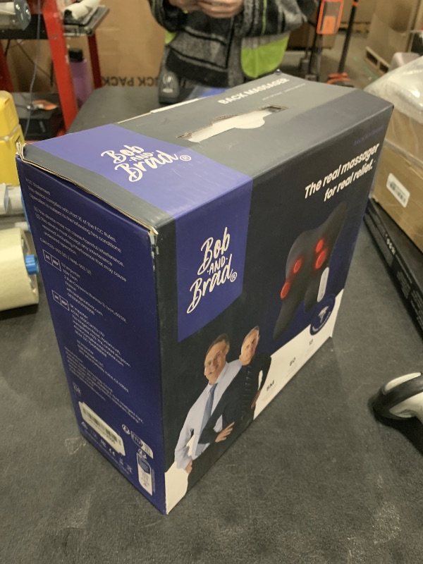 Photo 1 of BOB AND BRAD Back Massager with Heat and Remote, EZBack Plus Shiatsu Massage Pillow with 3 Level, Kneading Deep Tissue Massage for Neck, Shoulder, Leg, Upper & Lower Back Pain Relief, FSA Eligible HSA