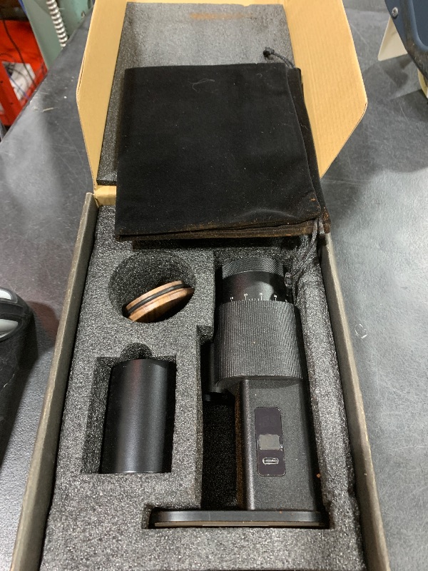 Photo 1 of SHARDOR All-Metal Single-Dose Coffee Grinder – Quiet DC Motor, Home-use Espresso Grinder, Burr Coffee Grinder, with 80 Settings and an LED Power Display?Black