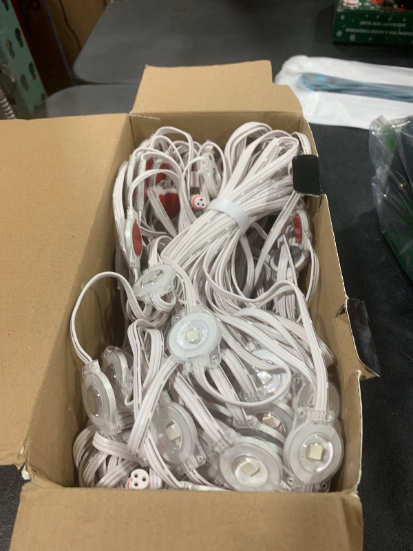 Photo 1 of Fussion 200ft Permanent Outdoor Lights for House, 2025 Smart RGB LED Outside Lights with APP Remote Control, IP67 Waterproof Eternity Eaves Lighting for Christmas, Halloween, Holiday, Party, Daily