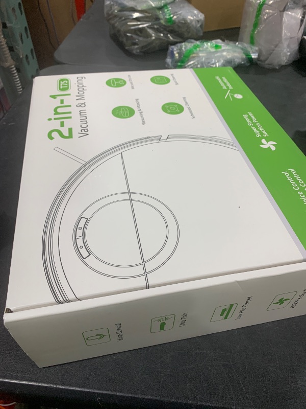 Photo 1 of UMMUND Robot Vacuum and Mop Combo, 2 in 1 Mopping Robotic Vacuum Cleaner with Schedule, Wi-Fi/App/Remote, Strong Suction, Self-Charging, Slim, Ideal for Hard Floor, Pet Hair, Low-Pile Carpet