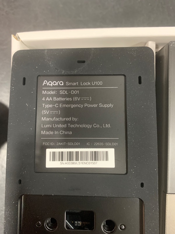 Photo 1 of Aqara Smart Lock U100, Fingerprint Keyless Entry Door Lock with Apple Home Key, Touchscreen Keypad, Bluetooth Electronic Deadbolt, IP65 Weatherproof, Supports Apple HomeKit, Alexa, Google, IFTTT, Gray