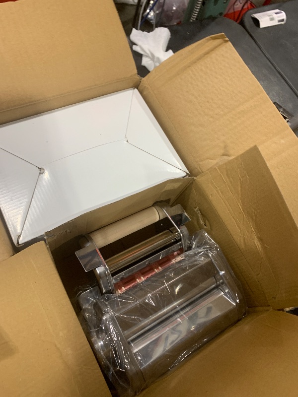 Photo 1 of Shule Electric Pasta Maker with Motor Automatic Pasta Machine with Hand Crank and Multifunctional Rollers