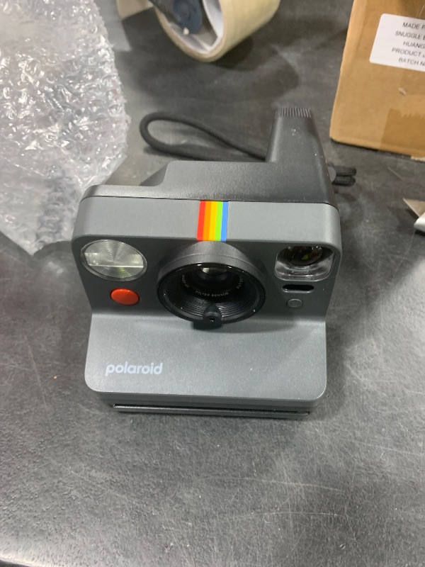 Photo 1 of Polaroid Now 3rd Generation I-Type Instant Camera + Film Bundle - Now Black Camera + 16 Color Photos (6560)