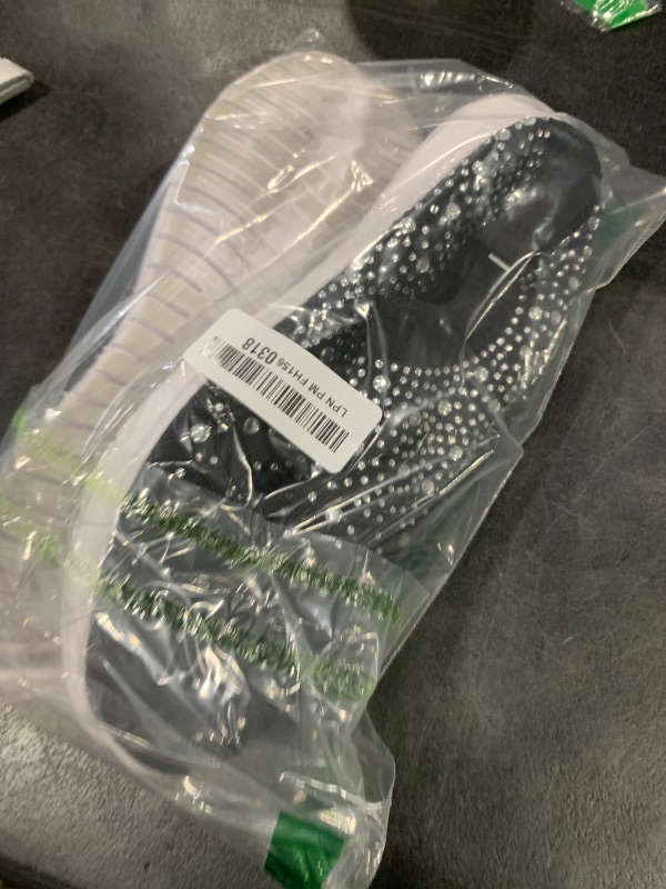 Photo 1 of Women's Mesh Walking Shoes Rhinestone Glitter Slip On Ballroom Jazz Latin Dance Sock Sneakers Black 10