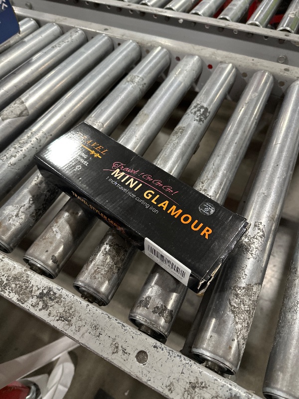 Photo 1 of 1 Inch Mini Travel Curling Iron, 100-240V Travel Dual Voltage Curling Iron for Short Hair with 5 Heat Settings, Small Curling Wand with Temperature Memories and Lock, Rose Gold