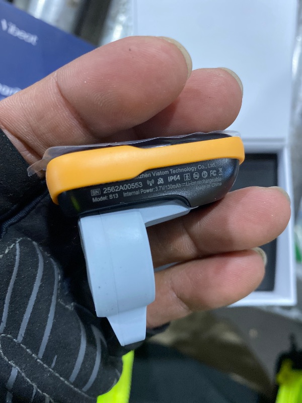 Photo 1 of Vibeat WearO2 Blood Oxygen Monitor — Bluetooth Pulse Oximeter for Continuous O2 and Heart Rate Tracking Rechargeable, Wearable Finger Oxygen Meter with Notification & Free APP