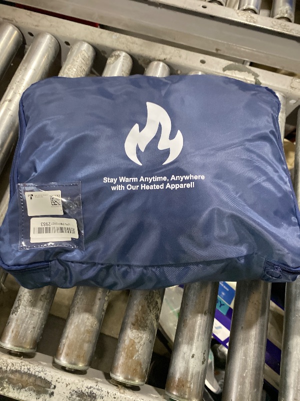 Photo 1 of Heated Thermal Underwear for Men with 2Pcs Batteries, Winter Heated Base Layer Suit with Pants and Shirt for Motorcycle