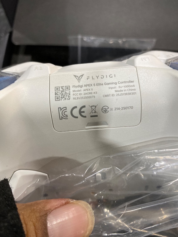 Photo 1 of FLYDIGI Apex 5 PC Controller, Forceflex Joystick 2.0, ForceAdapt Triggers, 3ms Ultra-Low Latency, RGB Light Bar, Full-Color LCD Display,1500mAh Battery PC/NS/Android/TV