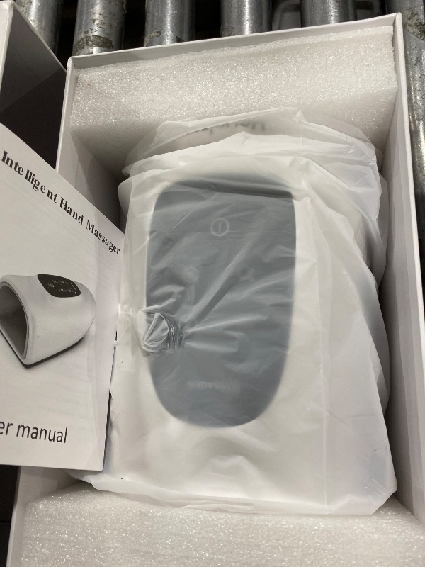 Photo 1 of Heyelax Hand Massager with Heat and Compression for Arthritis and Carpal Tunnel Relief, Finger Wrist Hand Therapy Equipment Pain Relief,Thoughtful Christmas Gifts for Women,Man (White)