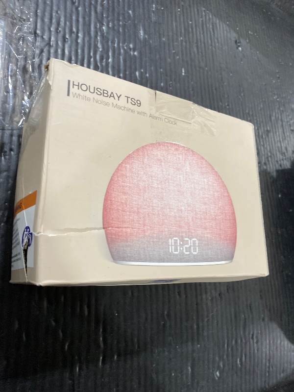 Photo 1 of HOUSBAY Sunrise Alarm Clock, White Noise Sound Machine for Bedroom | Natural Wake-Up Light with Gentle Alarm Sounds, 20 Soothing Sleep Aids, Dimmable Display, Screen-Free Design