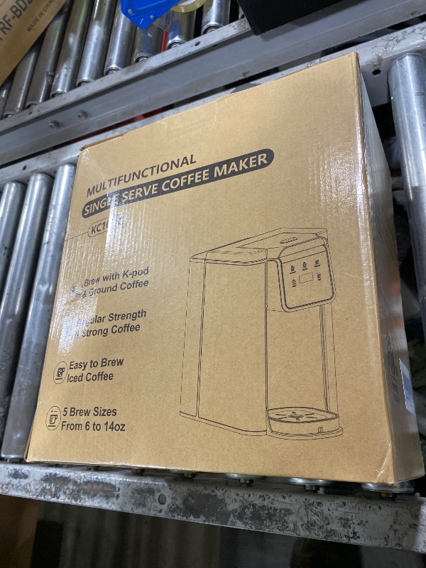 Photo 1 of NON FUNCTIONAL - PARTS ONLY -------------------------------------------------------------------------------Single Serve Coffee Maker for K-Cup Pod and Grounds, Hot and Iced Coffee Maker, Strong Button Feature, 6 to 14oz Brew Sizes, 50oz Removable Reservoi