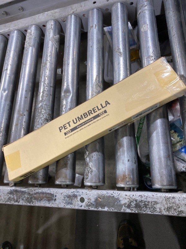 Photo 1 of LESYPET Small Dog Umbrella, 29" Width Clear Dogs Umbrella Waterproof Dog Raincoat with Leash for Outdoor Walking Rainy Days