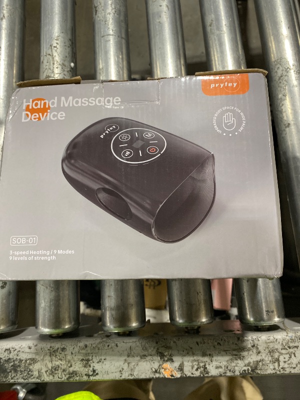 Photo 1 of pryfey Hand Massager, 9 Modes 9 Intensities Hand Massage, Cordless Hand Massager for Arthritis and Carpal Tunnel, Gift for Men Women Parents Relaxation at Office,Black