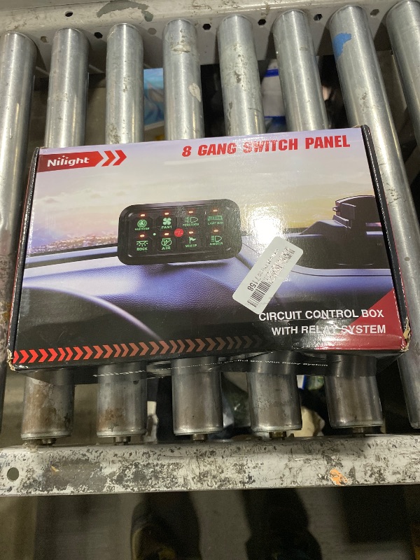 Photo 1 of Nilight 8 Gang Switch Panel System Circuit Control Relay System Fuse Wiring Harness Automatic Dimmable ON Off LED Switch Pod for 12V Cars Trucks Campers SUV, 2 Years Warranty
