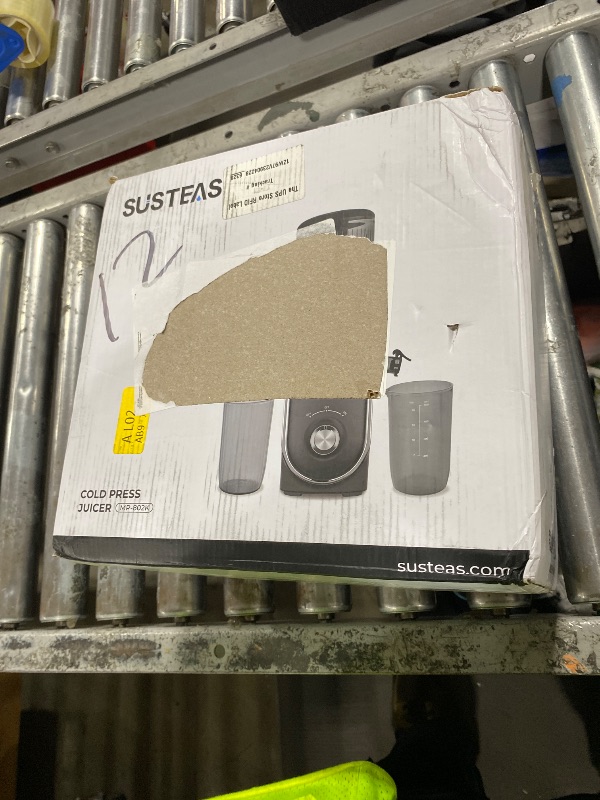 Photo 1 of SUSTEAS Cold Press Juicer Machines, 5.3" Feed Chute(50oz Capacity), 300W Slow Masticating Juice Extractor for Whole Fruits and Vegetables, Automatic Feed, High Juice Yield,Easy to Clean, Silver gray