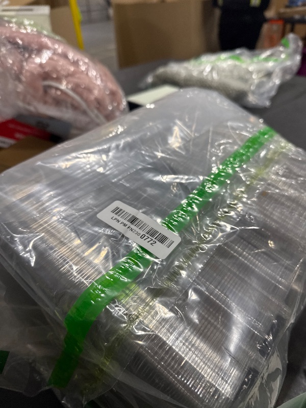 Photo 1 of 100 Pack Clear Plastic Egg Cartons, Reusable Stackable Egg Containers for Farm, Market & Fridge Storage, 3×4 Grid