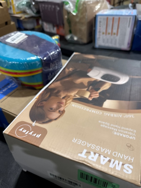 Photo 1 of Hand Massager with Heat and Compression, Hand Massage with 2 Vibration 6 Modes 6 Intensities, Electric Hand Massager for Arthritis and Carpal Tunnel Relief, Christmas Gifts for Women Men, White