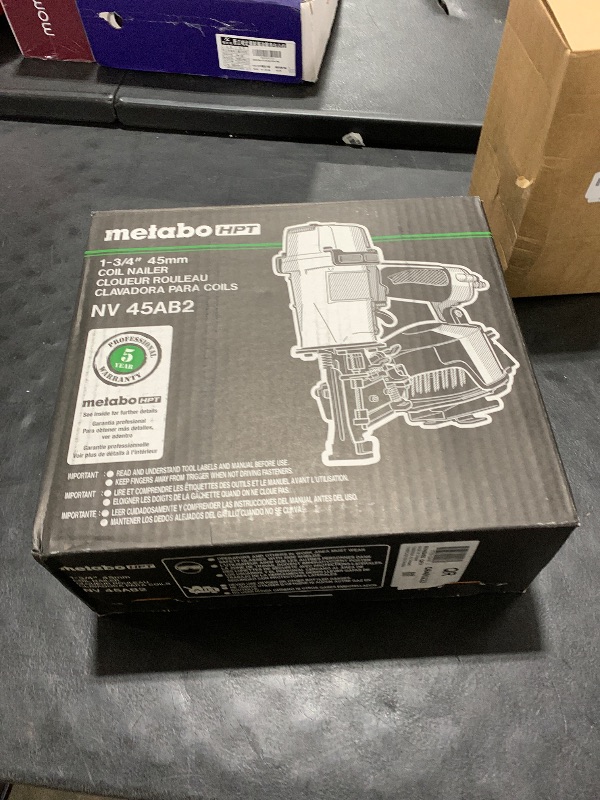 Photo 1 of Metabo HPT Roofing Nailer, Pro-preferred Pneumatic Power Nailer in Roofing tools, Pneumatic Roofing Nailer for Asphalt Roofing Shingles, Nailer 16 Degree 7/8? to 1-3/4? Roofing Nails, NV45AB2