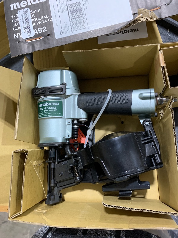 Photo 1 of Metabo HPT Roofing Nailer, Pro-preferred Pneumatic Power Nailer in Roofing tools, Pneumatic Roofing Nailer for Asphalt Roofing Shingles, Nailer 16 Degree 7/8? to 1-3/4? Roofing Nails, NV45AB2