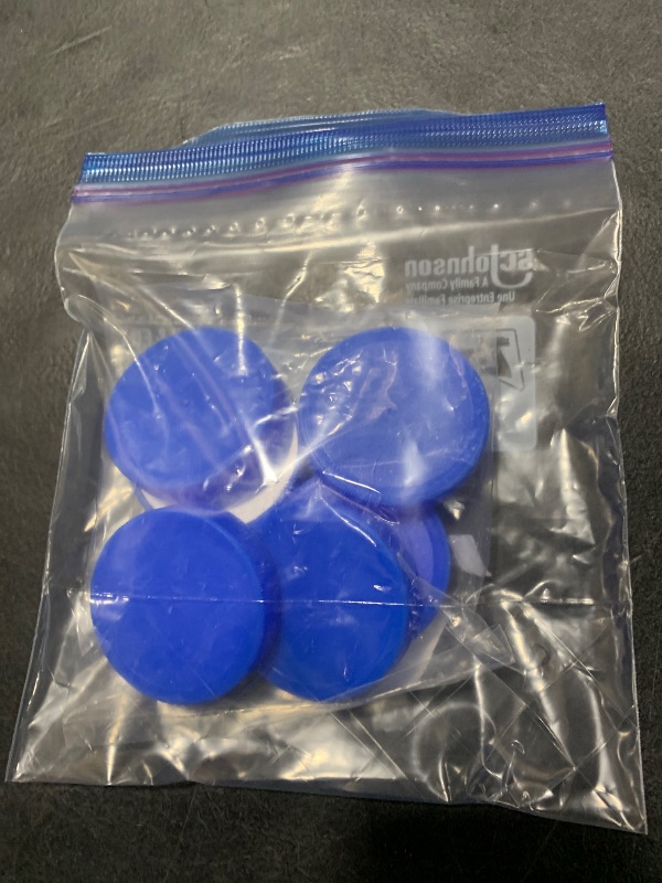 Photo 1 of (6-Pack) Calvana 53mm Reusable Water Jug Caps, Lids for 3 and 5 Gallon Water Jug, Water Bottle Cover Screw Top, Compatible with American Maid Plastic Water Bottles and Jugs Ranging, PP Material, Blue