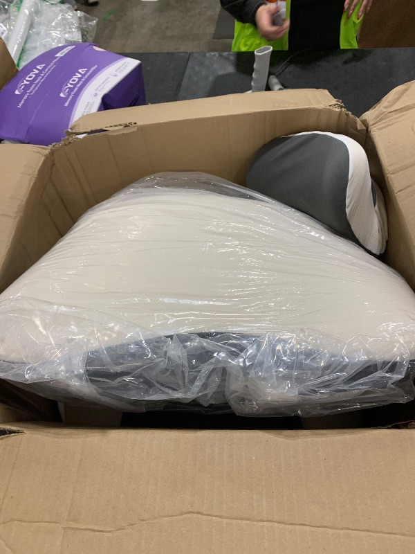 Photo 1 of Reading Pillow for Sitting in Bed, 22”H Back Pillow for Sitting Up,Lumbar Rest & Neck Support Bed Pillows,Backrest Bed Chair with Arms for Reclining,Gaming,Resting,Watching TV in Couch or Floor