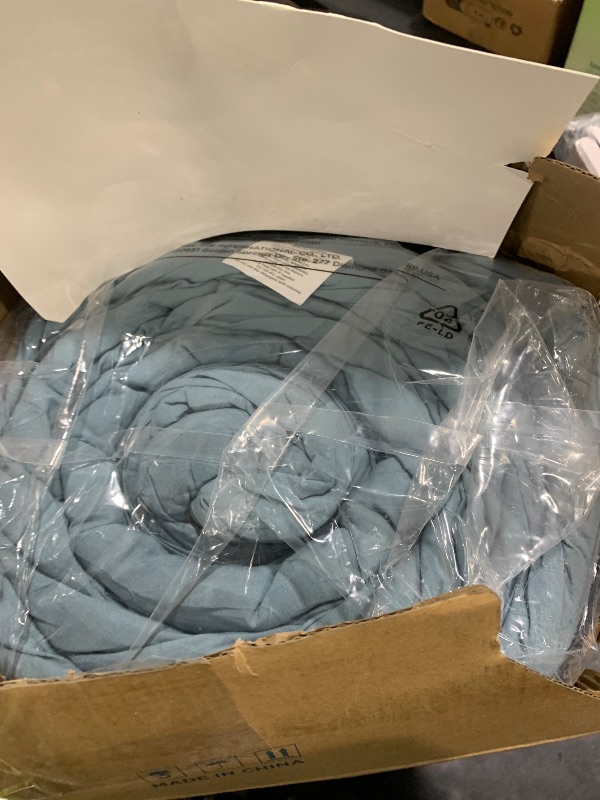 Photo 1 of Bedsure Super King Plus Size Comforter Set, Grayish Blue Soft Prewashed Bedding for All Seasons, 3 Pieces GentleSoft™ Bed Set, 1 Lightweight Comforter (128"x120") and 2 Pillowcases (20"x36")