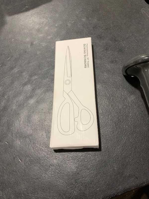 Photo 1 of 10 Inch Professional Fabric Scissors Heavy Duty Sewing Shears Sharp Leather Scissors High Carbon Steel Ergonomic Fabric Shears for Quilting, Sewing, Heavy Duty Cutting