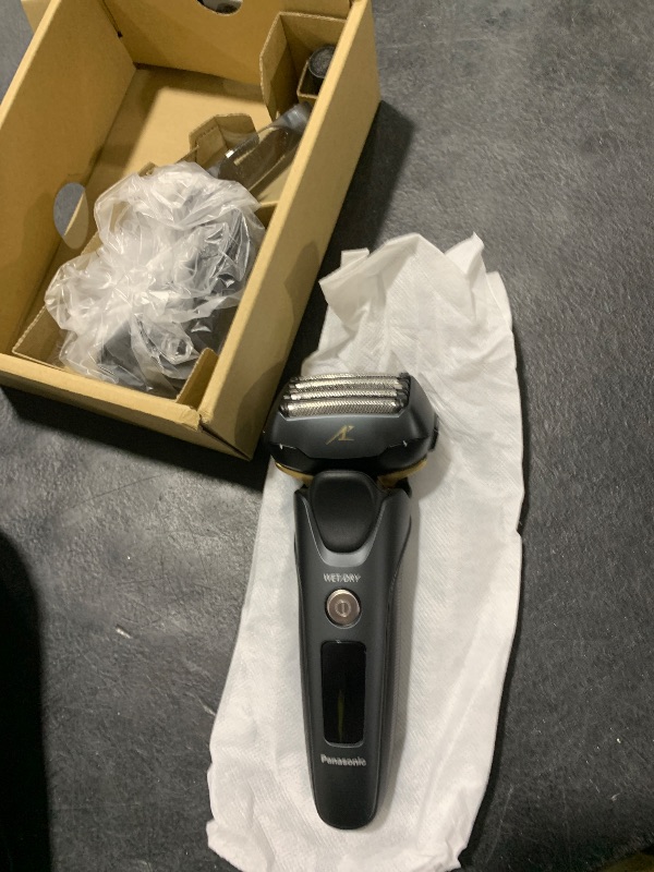 Photo 1 of Panasonic ARC5 Electric Razor for Men with Pop-Up Trimmer, Wet/Dry 5-Blade Shaver, Men's Electric Razors for Shaving Face with Intelligent Shave Sensor and 16D Pivoting Head, ES-LV67-K (Black)