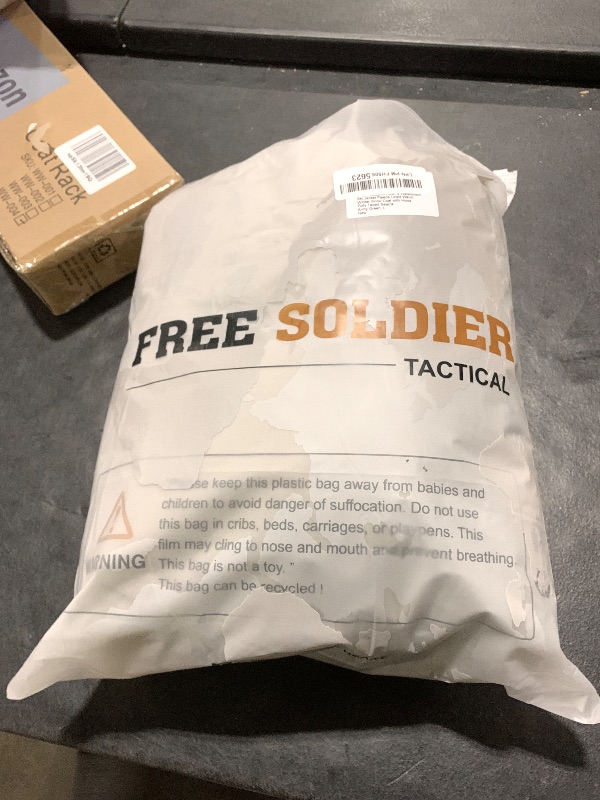 Photo 1 of FREE SOLDIER Men's Waterproof Ski Jacket Fleece Lined Warm Winter Snow Coat with Hood Fully Taped Seams(Army Green,L)