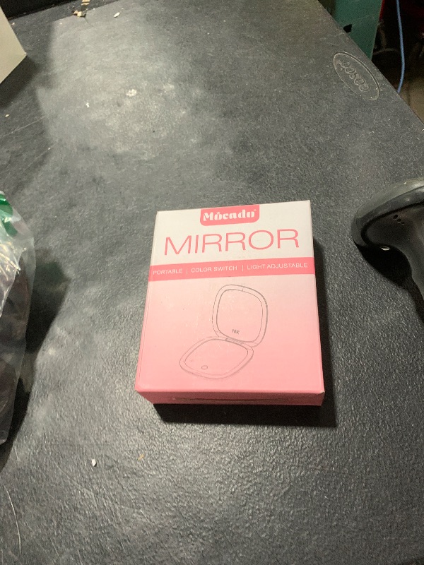 Photo 1 of Mocado Compact LED Magnifying Travel Makeup-Mirror - 4 inches 1X/10X Magnification Small Hand Pocket Dimmable Double Sided USB Rechargeable Touch Screen, Portable Tabletop Cosmetic (Rose Gold)