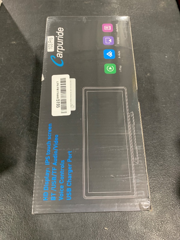 Photo 1 of Carpuride W103 Pro with Wireless Bluetooth Transmission Portable Carplay & Android Auto Car Stereo, 10.3 inch 1080P Touch Screen, Mirror Link/GPS/Siri/FM, with 3 Bracket