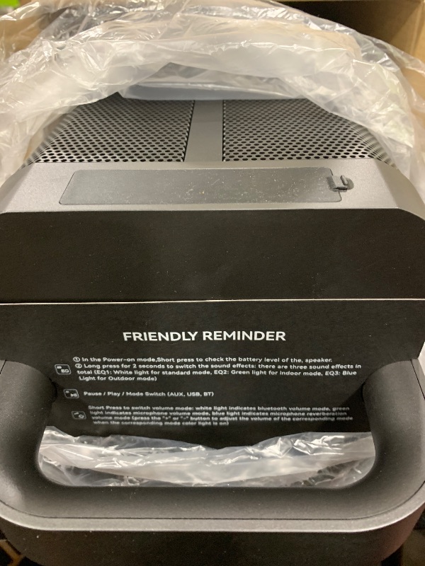 Photo 1 of COMISO Portable Bluetooth Speaker with Deep Bass,150W Peak, IPX6 Waterproof Outdoor Speaker with 12H Playtime,Power Bank Function, Party Speaker with USB/AUX/Mic Inputs, Speakers for Home,Beach&Travel