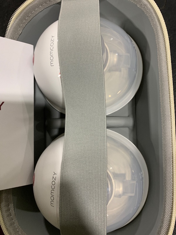 Photo 1 of Momcozy M5 Breast Pump & A1 Lactation Massager Combo -Wearable Breast Pump with Double-Sealed Flange (3 Modes/9 Levels) + 2-in-1 Lactation Massager (Heat & Vibration) for Clogged Ducts & Milk Flow