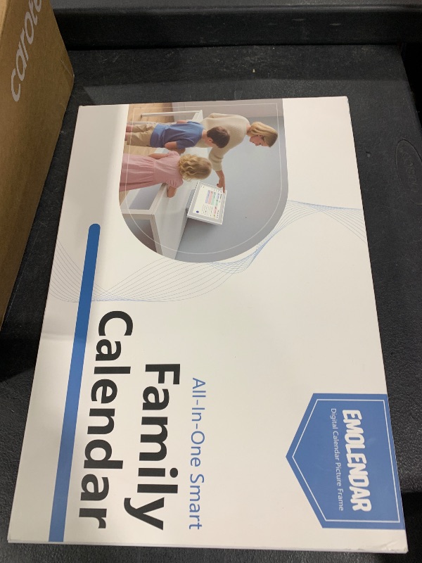 Photo 1 of EMOLENDAR Digital Calendar,10.1 Inch Smart Wifi Electronic Calendar with Wooden Frame, Full HD Interactive Touchscreen Display Picture Frame Calendar for Family Schedules Planner Organizing-Wall & Desk Mountable