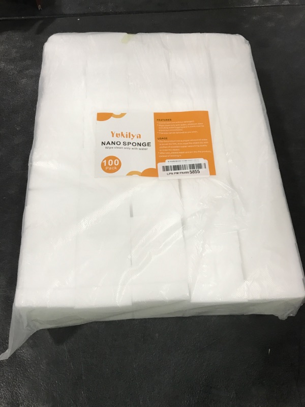 Photo 1 of 100 Pack Magic Sponges Eraser, Multi-Functional Household Cleaning Melamine Sponge Foam for Kitchen, Bathroom, Sink, Bathtub, Shoes, Wall