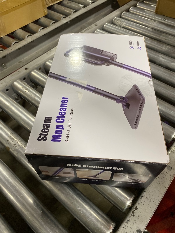 Photo 1 of Gatlei Steam Mop, Steam Cleaner with 400ML Water Tank, 2 Washable Pads, 23FT Power Cable floor steamer, Detachable Steam Mops for sealed Hard Floors, Marble, Stone, Hardwood (Purple)