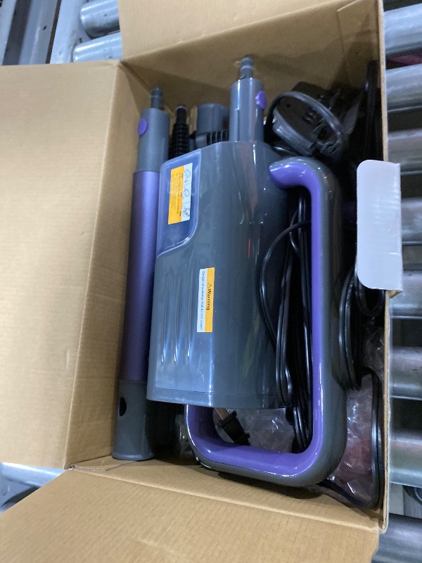 Photo 1 of Gatlei Steam Mop, Steam Cleaner with 400ML Water Tank, 2 Washable Pads, 23FT Power Cable floor steamer, Detachable Steam Mops for sealed Hard Floors, Marble, Stone, Hardwood (Purple)