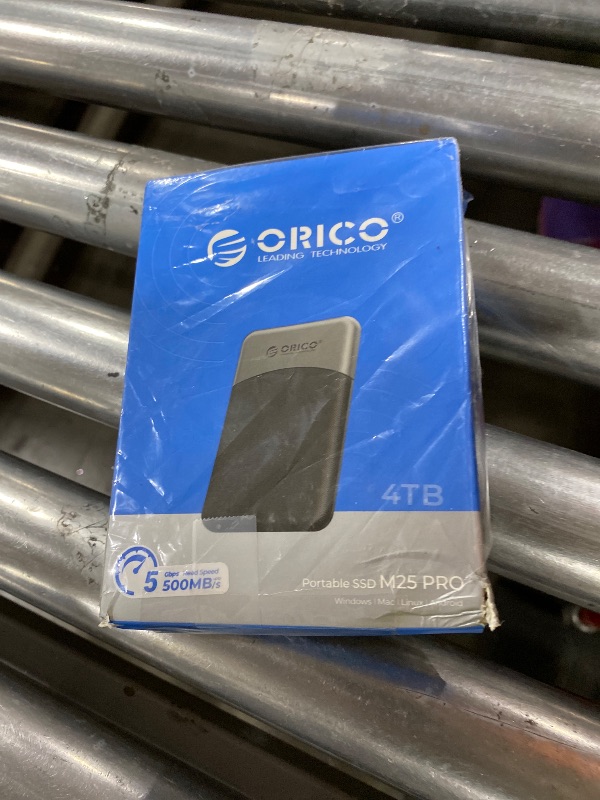 Photo 1 of ORICO 4TB External SSD with 2 in 1 USB C Cable, Portable Solid State Drive USB 3.2 Gen 1 Up to 460MB/s, Dust and Drop Resistance, Reliable Storage for USB-C Smartphone, PC, Tablet, Labtop - M25PRO