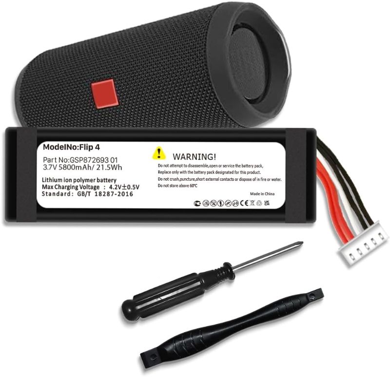 Photo 1 of 
5800mAh Battery for galaxy JBL Filp 4