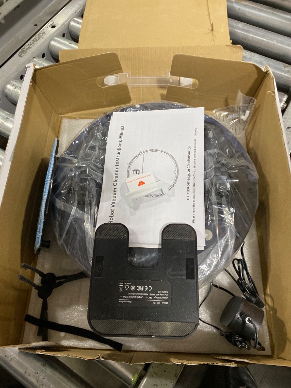 Photo 1 of Robot Vacuum and Mop Combo, 2-in-1 Mopping Robot Vacuum Cleaner with 2300Pa Suction, 2.87'' Slim Design, Wi-Fi/App/Voice Control, 3D Obstacle Avoidance&Self-Charging for Hard Floors, Carpets, Pet Hair