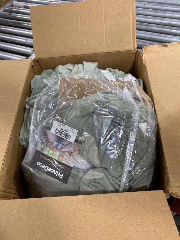 Photo 1 of PrinceDeco Velvet Couch Covers for Sofa Soft 4 Pieces Couch Covers for 3 Cushion Couch Sofa Pet Friendly Furniture Protector with Non Slip Elastic Bottom Width Up to 90 Inch (Large, Olive)