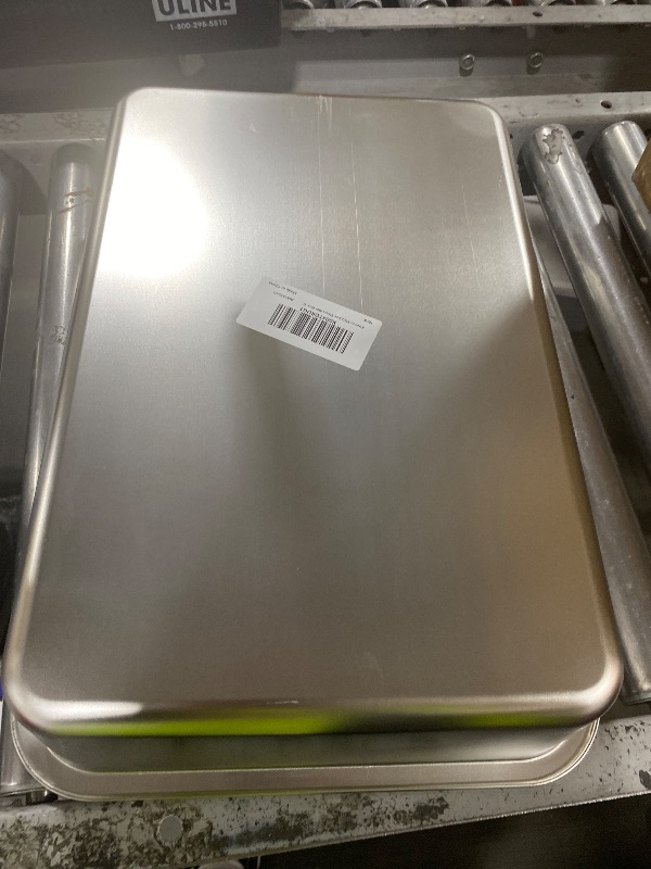 Photo 1 of Kirecoo Stainless Steel Litter Box, Large Low Entry Metal Cat Pan Box, Indoor Litter Tray, Non Stick, No Smell, Easy to Clean, Pet Toilet Supplies for Cats