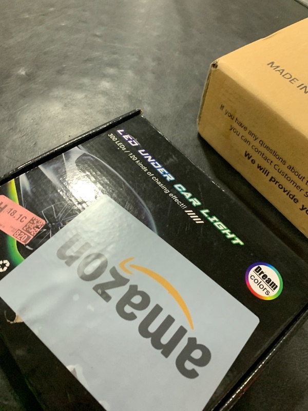 Photo 1 of Car Underglow Lights, Bluetooth Dream Color Chasing StripLights Kit, 6 PCS Waterproof Exterior Car Lights with APP Control, 12V 300 LEDs Underbody Lights for All Cars