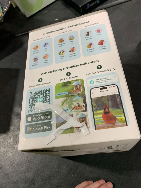 Photo 1 of NETVUE by Birdfy Smart Bird Feeder with 2K AI Camera, Auto Capture Videos & Motion Detection, Live Steam, Wireless Wildbird Watching, Ideal Gift for Outdoor Backyard Birder(AI by Subscription)