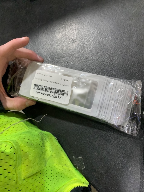 Photo 1 of 100 Pack Resealable Plastic Bags for Food Storage, Zipper Bags with Clear Front Window, Packaging Pouch for Small Business (White, 2.4x3.9 inch)